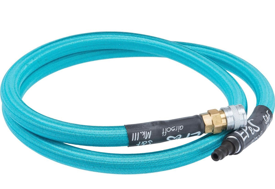 EPeS Airsoft Soft & Flexible Mk.III Braided HPA Hose (Color:  Ocean Blue/ 100cm)