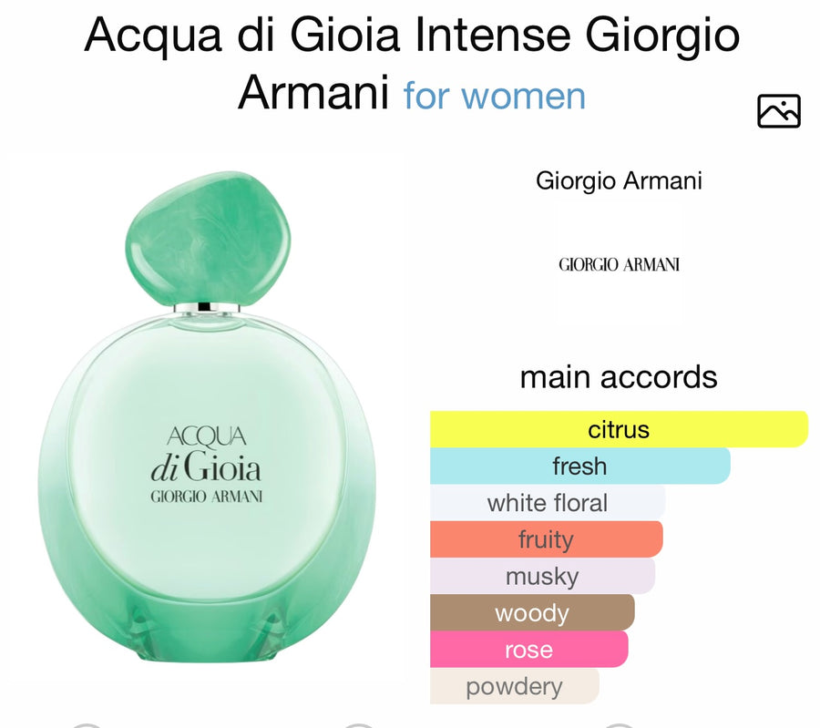 Acqua Di Gioia  Giorgio Armani
