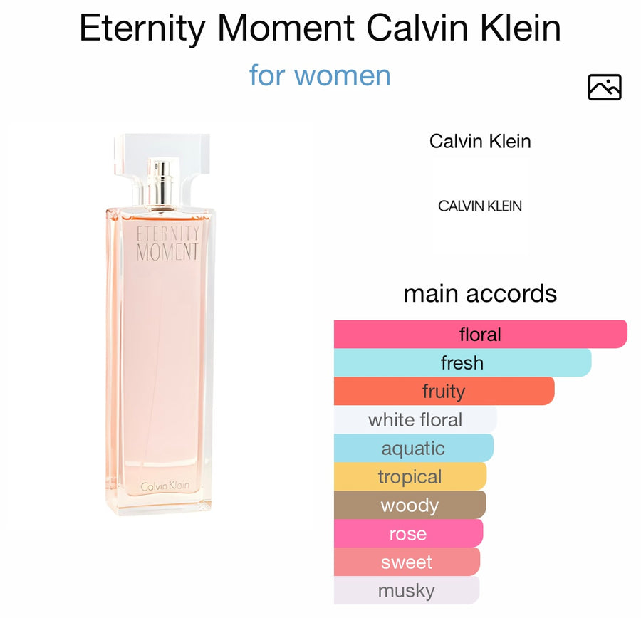 Eternity MOMENT for Women EDP Eau de Parfum Calvin Klein 30ml Tootle ph
