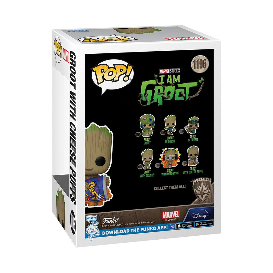 GROOT WITH CHEESE PUFFS 1196 I Am Groot Funko Pop! Vinyl Figure