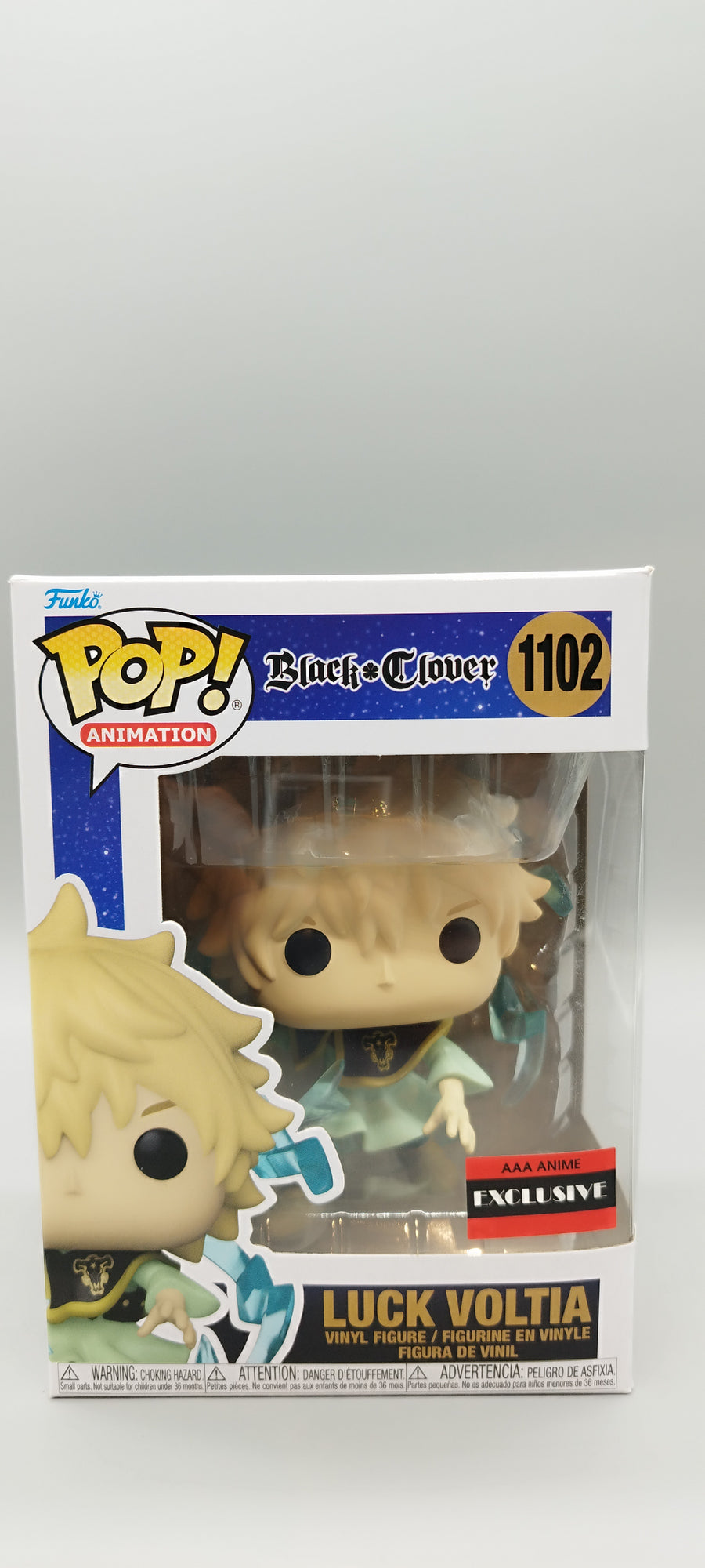 LUCK VOLTIA 1102 AAA Anime Exclusive - Black and Clover Funko Pop Animation