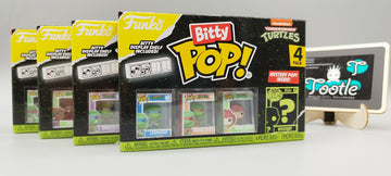 BITTY POP Teenage Mutant Ninja TURTLES 4-Pack Series 1 to 4 with Mystery Bitty Funko Pop Tootle ph