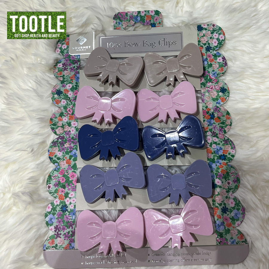 GOURMET KITCHEN BOW BAG CLIPS