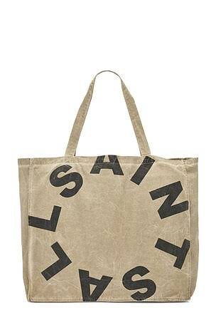 All Saints Large Tierra Tote Bag Taupe
