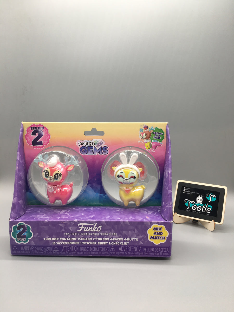 Snapsies Gems Series 2 Funko 2-Pack (Spring) Blush & Pinky Tootle ph