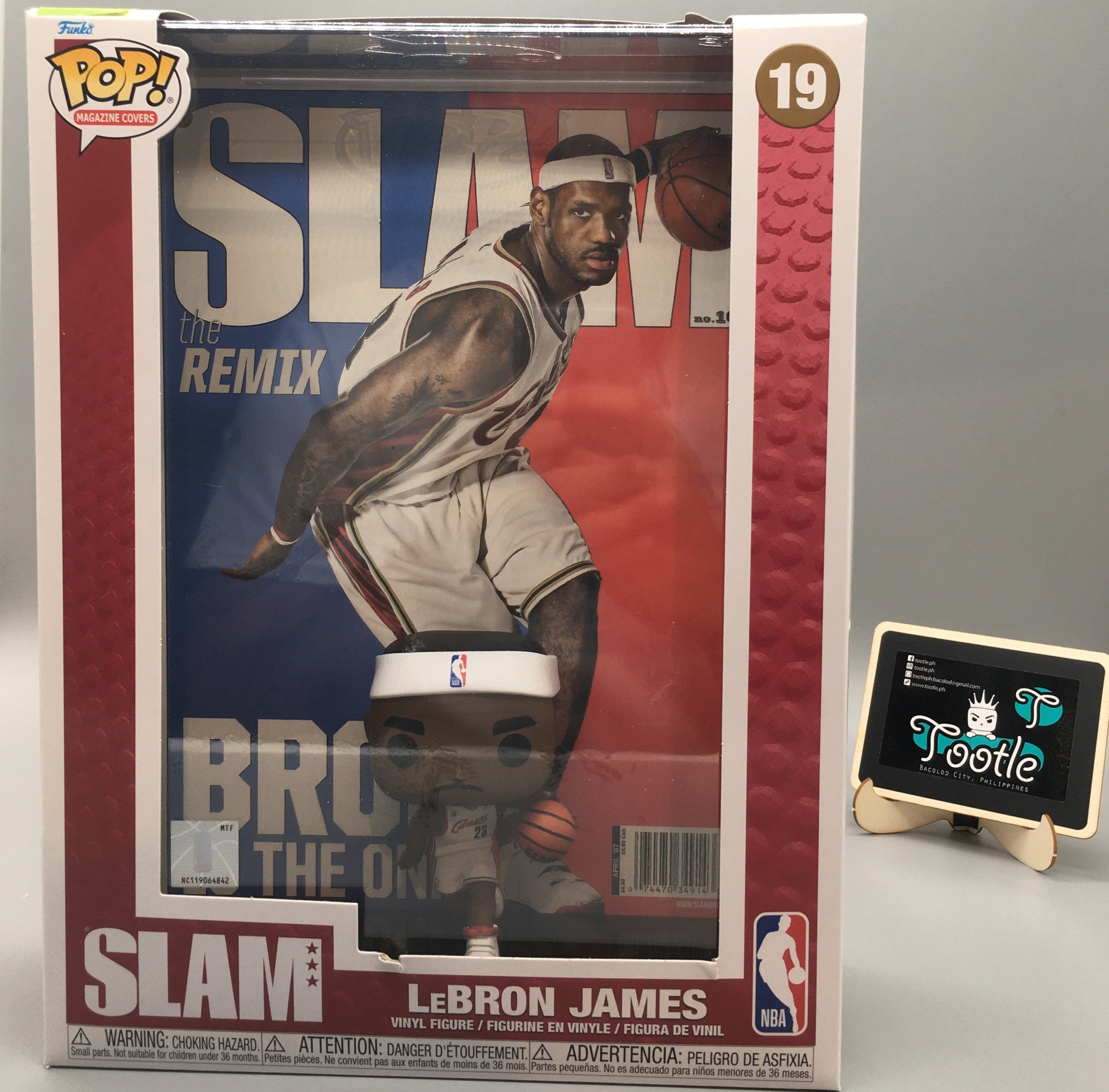 NBA SLAM LeBron James Funko Pop! Cover Figure #19 with Case