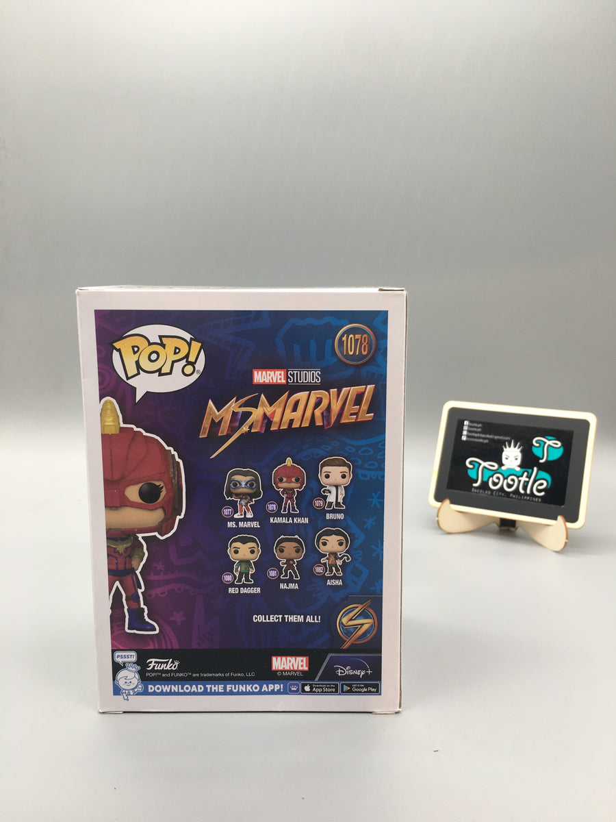 KAMALA KHAN 1078 MS MARVEL Marvel Studios Funko! Vinyl Figure Tootle ph