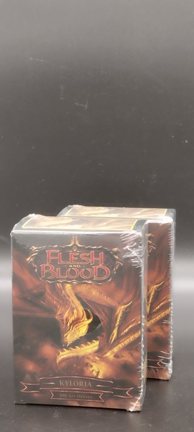 Flesh and Blood - DRAGON SHIELD - MATTE Textured Back Art Sleeves - 100 Sleeves - TCG