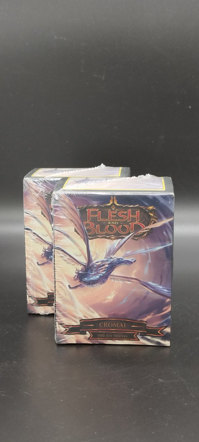 Flesh and Blood - DRAGON SHIELD - MATTE Textured Back Art Sleeves - 100 Sleeves - TCG