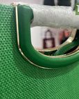 Kate Spade Alexia Crossbody Clutch Breen Straw Leather Green