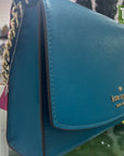 Kate Spade Carson Safiano Leather Bag  Dark Peaco