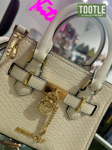 Michael Kors XS SATCHEL CROSSBODY IN WHITE