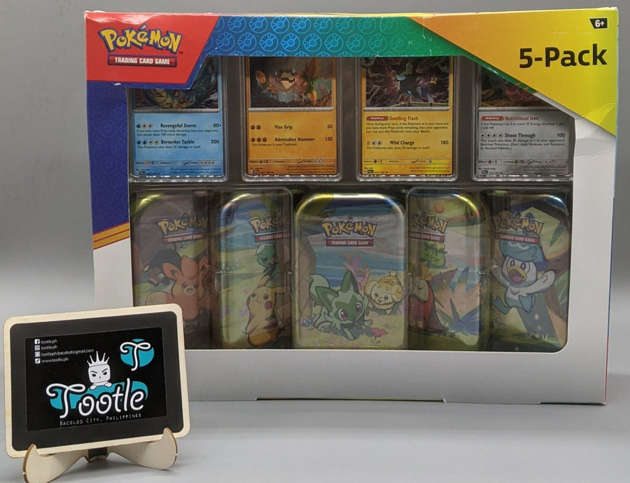 POKEMON TCG: 5 Pack Paldea Friends Mini Tin