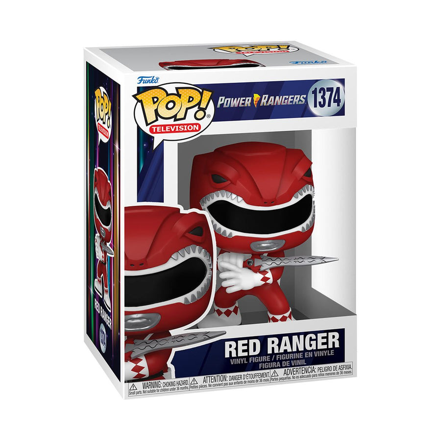 RED RANGER 1374 Mighty Morphin Power Rangers 30th Anniversary Funko Pop! Vinyl Figure Tootle ph