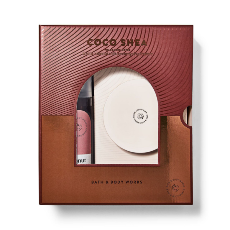 Bath and Bodyworks Cocoa Shea Fragrance Mist and Body Butter Set
