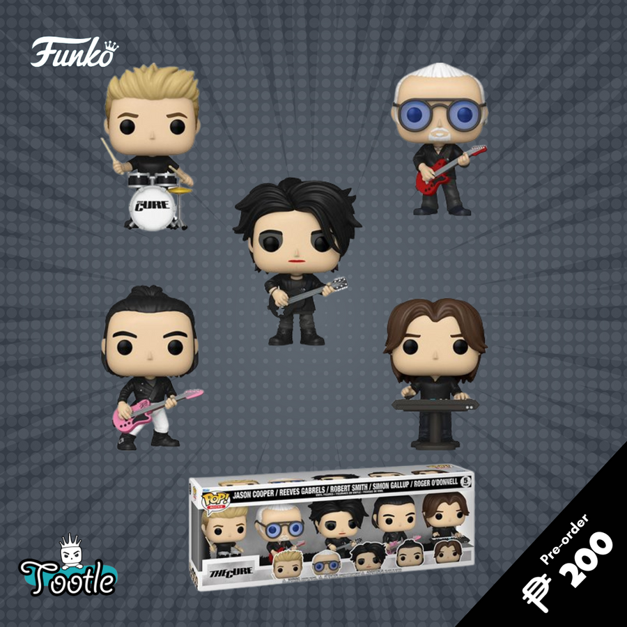 The CURE 5 Pack Robert Smith Funko Pop Rocks Tootle ph