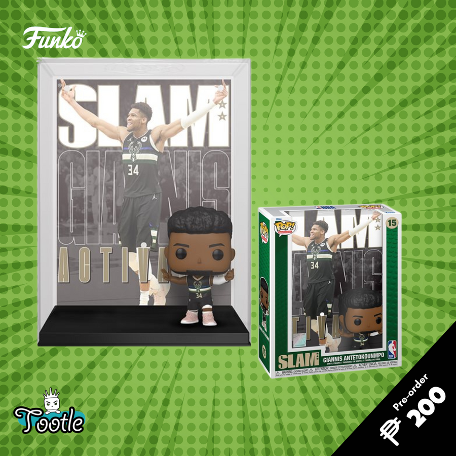 NBA SLAM Giannis Antetokounmpo Funko Pop! Cover Figure #15 with Case