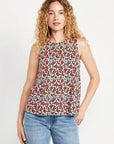 Old Navy Luxe Sleeveless Top Flowers