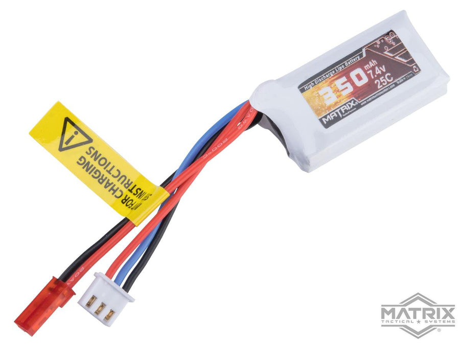 Matrix 7.4V Micro LiPo Airsoft Battery (Configuration: 350mAh / JST Plug) HPA