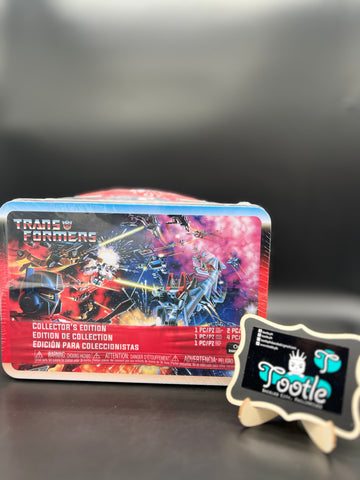 GIJOE TRANSFORMERS Metal Lunch Box Gamestop Exclusive Hasbro Tootle ph