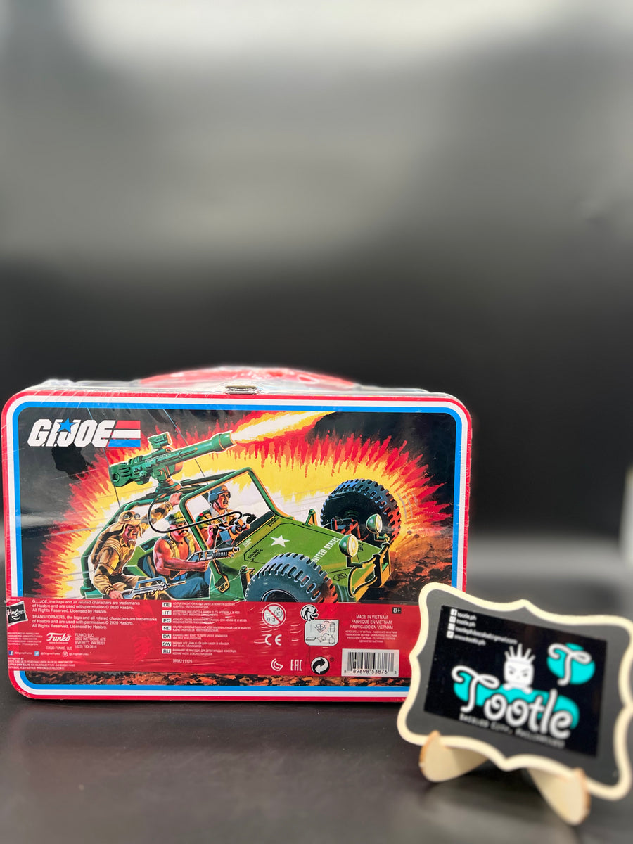 GIJOE TRANSFORMERS Metal Lunch Box Gamestop Exclusive Hasbro Tootle ph