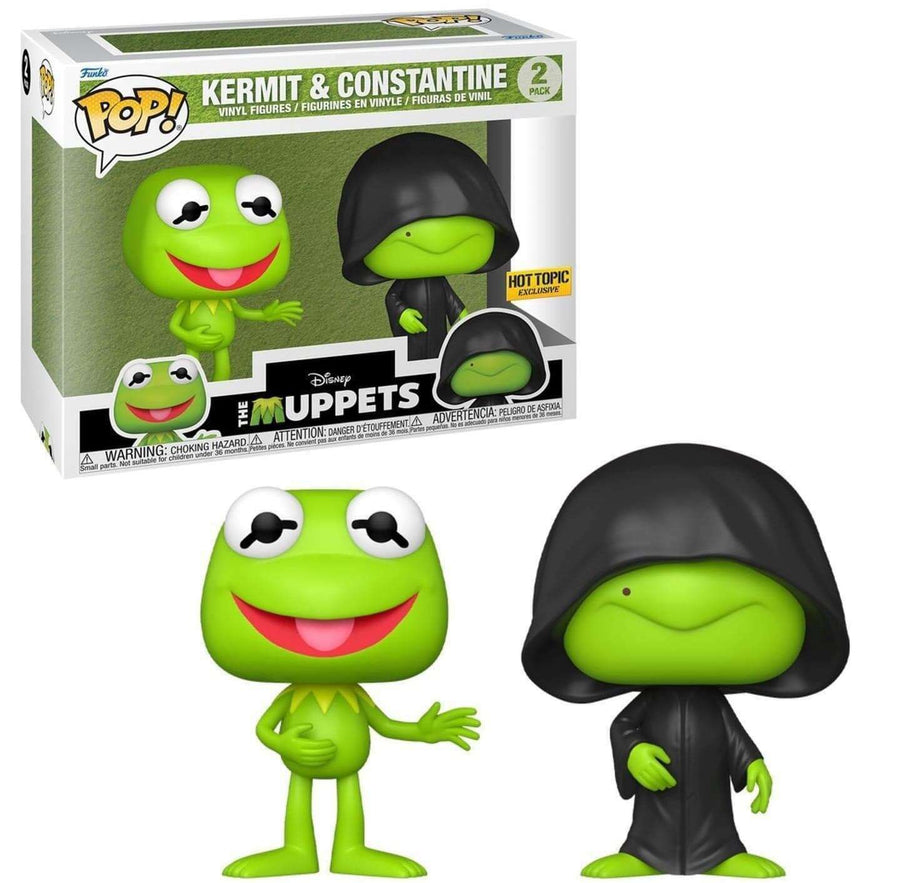 KERMIT & CONSTANTINE 2 Pack HT Exclusive Disney The MUPPETS Funko Pop Tootle ph