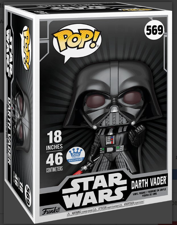 DARTH VADER  MEGA 569  Funko Exclusive Star Wars 18 Inches Funko Pop Tootle ph