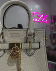 Michael Kors XS SATCHEL CROSSBODY IN WHITE