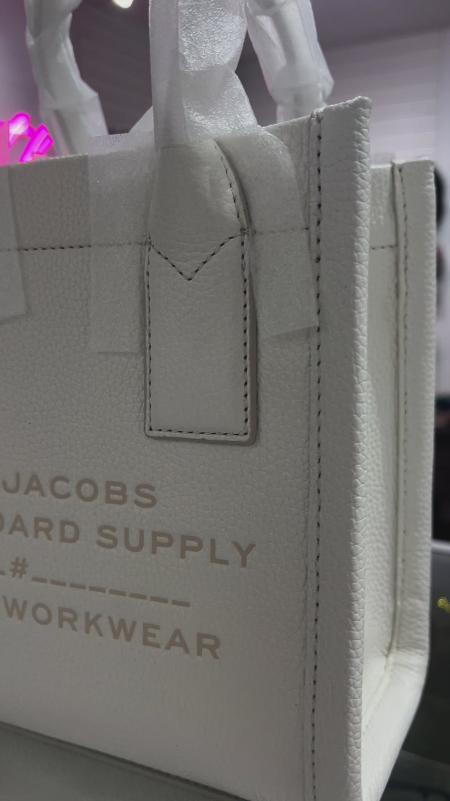 MARC JACOBS HAND BAG WHITE HAND BAG