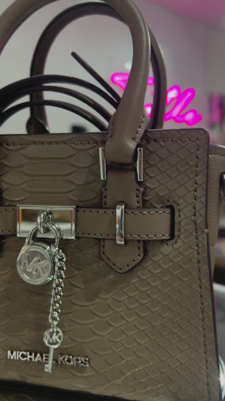 Michael Kors&nbsp; XS SATCHEL CROSSBODY IN DUSK