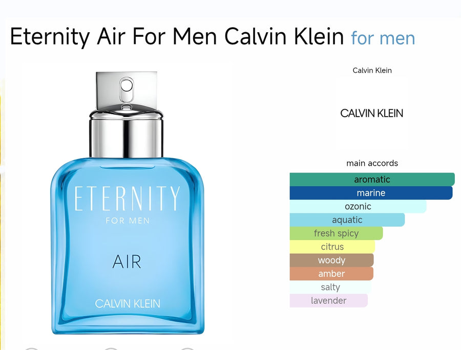 Eternity for Men AIR Calvin Klein 100ml  EDT Eau de Toilette Tootle ph