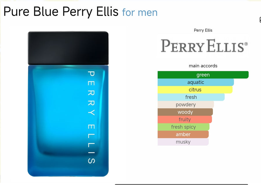 Perry Ellis Pure Blue Eau De Toilette 100ml