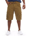X-Ray Mens Belted Double Pocket Cargo Shorts Size 34