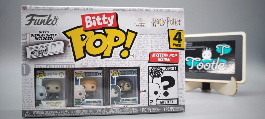 BITTY POP Harry Potter 4-Pack Series 1 to 4 with Mystery Bitty Funko Pop Tootle ph