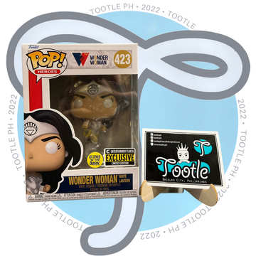 Wonder Woman 80th White Lantern GITD Pop! Vinyl EE Excl. -  423