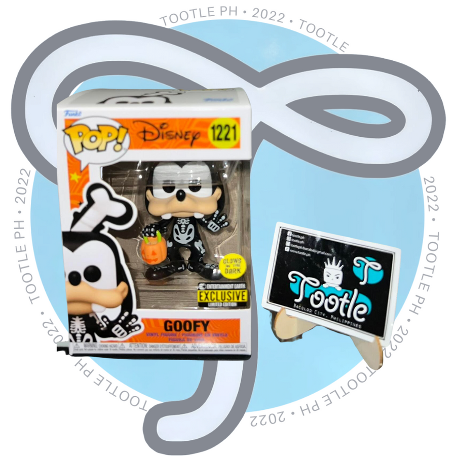 Disney Skeleton Goofy Glow-in-the-Dark Pop! Vinyl Figure - Entertainment Earth Exclusive 1221