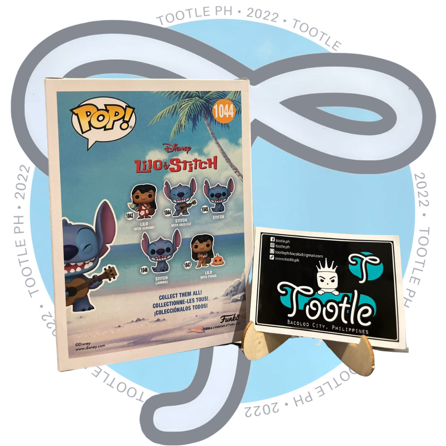 Lilo & Stitch Stitch with Ukulele Diamond Glitter Pop! Vinyl Figure - Entertainment Earth Exclusive