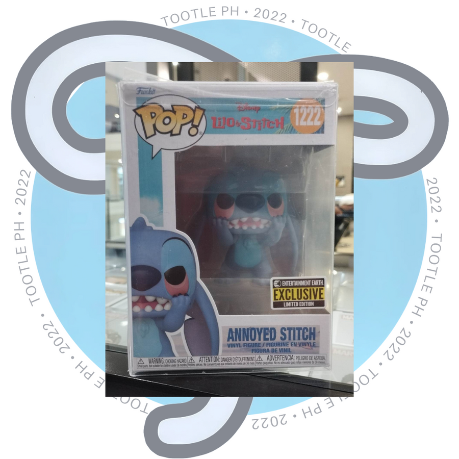 ANNOYED STITCH 1222 EE Exclusive Disney Lilo & Stitch Funko Pop Tootle ph