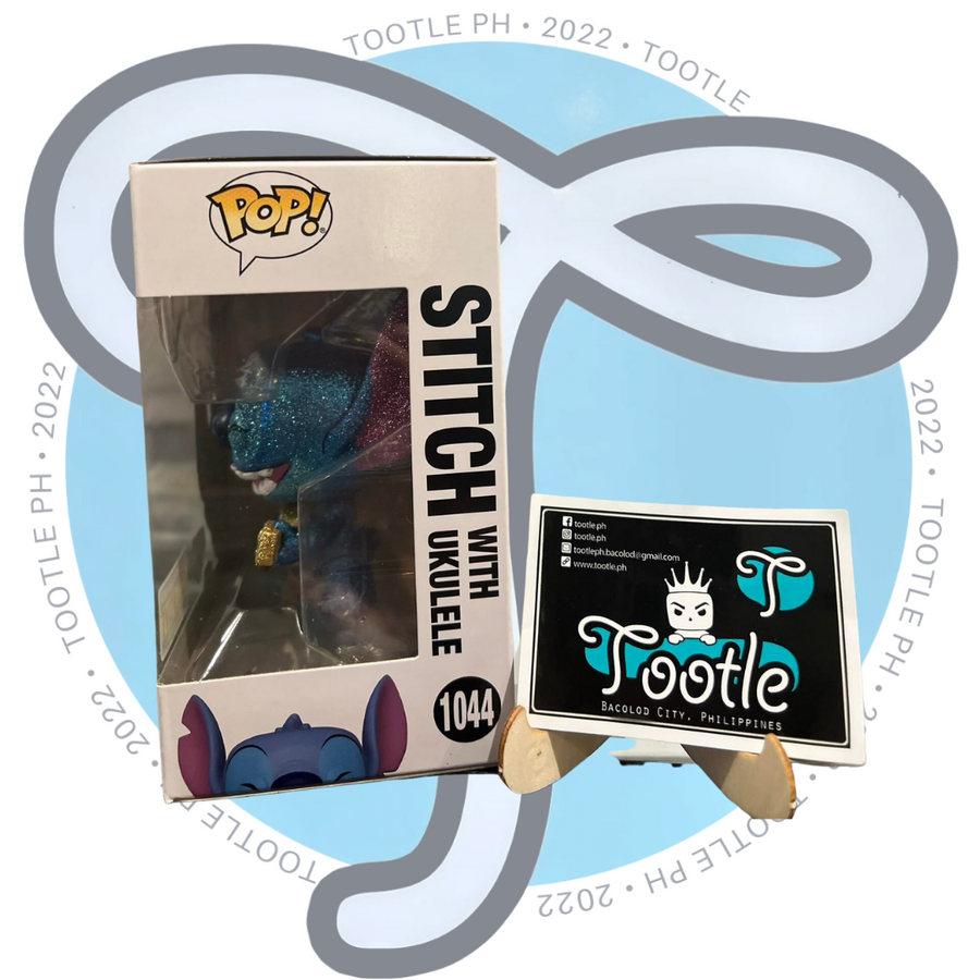 Lilo & Stitch Stitch with Ukulele Diamond Glitter Pop! Vinyl Figure - Entertainment Earth Exclusive