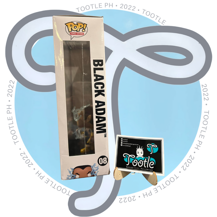 BLACK ADAM 08 GITD  DC Super Heroes  Funko Pop Comic Covers Hard Case Tootle ph