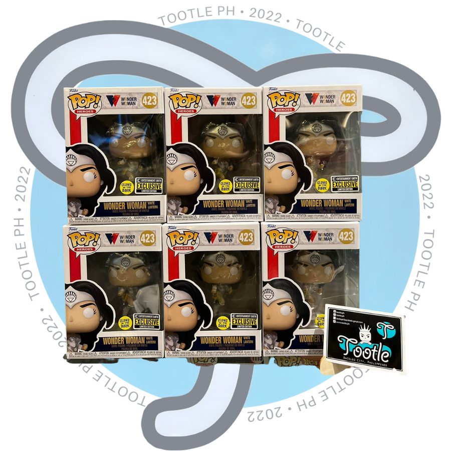 Wonder Woman 80th White Lantern GITD Pop! Vinyl EE Excl. -  423