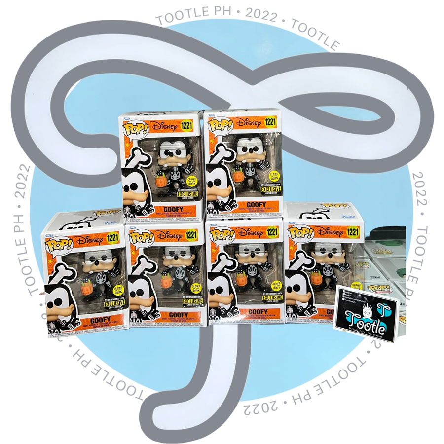 Disney Skeleton Goofy Glow-in-the-Dark Pop! Vinyl Figure - Entertainment Earth Exclusive 1221