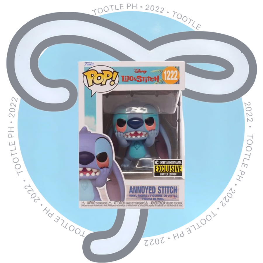 ANNOYED STITCH 1222 EE Exclusive Disney Lilo & Stitch Funko Pop Tootle ph