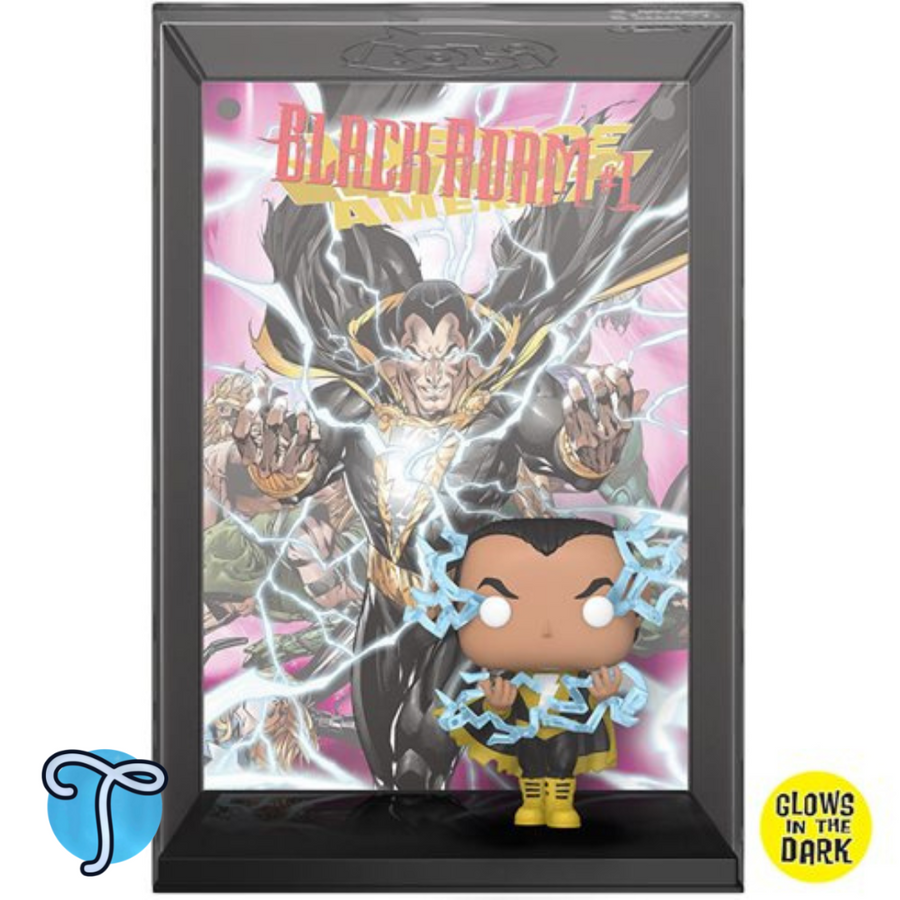 BLACK ADAM 08 GITD  DC Super Heroes  Funko Pop Comic Covers Hard Case Tootle ph