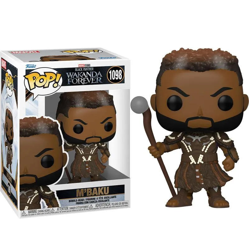 M'BAKU 1098 Black Panther Wakanda Forever Marvel Pop Vinyl!