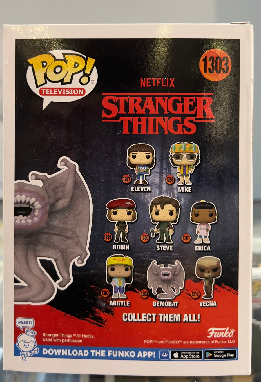 POP TELEVISION! Netflix STRANGER THINGS 1303 Demobat