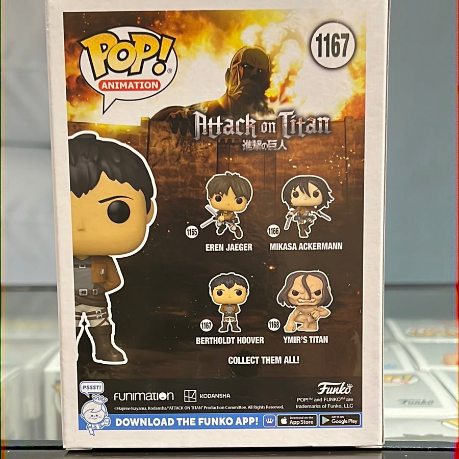 BERTHOLDT HOOVER 1167 Attack on Titan Vaulted Funko Pop Animation